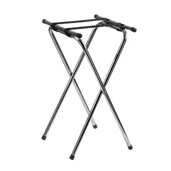 Tablecraft Tray Stand - Double Bar 18.25"x16.5"x31.75" - Chrome Plated (Over Steel)