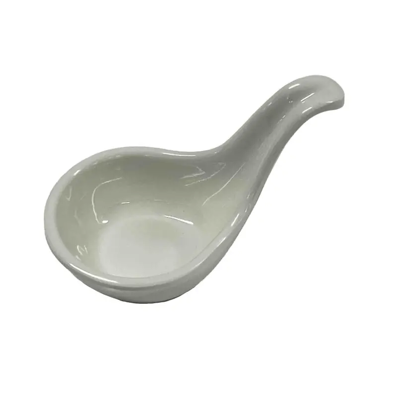 Tablecraft Mini Spoon 1 Oz. White 3.75"x2.125"x2.125" - Melamine - Set of 24