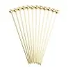 Tablecraft Cocktail Picks Gold .3125"x.3125"x4.25" - Stainless Steel (18/8) - Set of 12