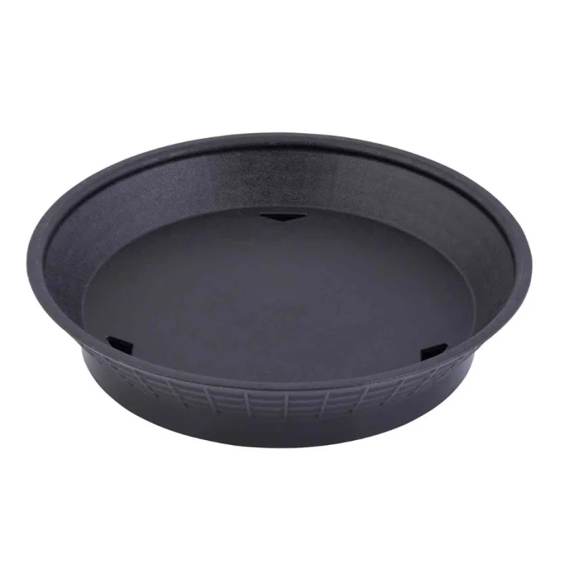 Tablecraft Diner Platter Black 9"x9"x1.79" - Polypropylene (PPH) - NSF - Set of 12