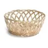Tablecraft Round Handwoven Basket - Open Weave Natural 8.5"x8.5"x3.25" - Polypropylene Cord - Set of 12