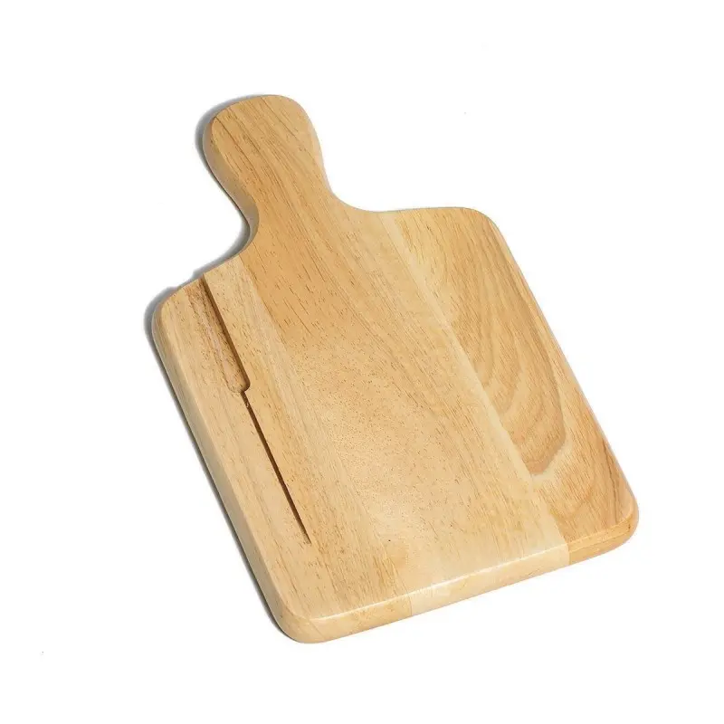 Tablecraft Bread Board With Knife Slot 13.5"x7.5"x.8" - Wood (Rubberwood) - TableCraft