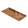 Tablecraft Acacia Collection Rectangular Tone on Tone Serving Plate 11.75"x5.75"x.75" - Acacia Wood
