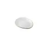 Tablecraft Europa Collection Serving Plate White/Beige 7"x6"x.875" - Melamine