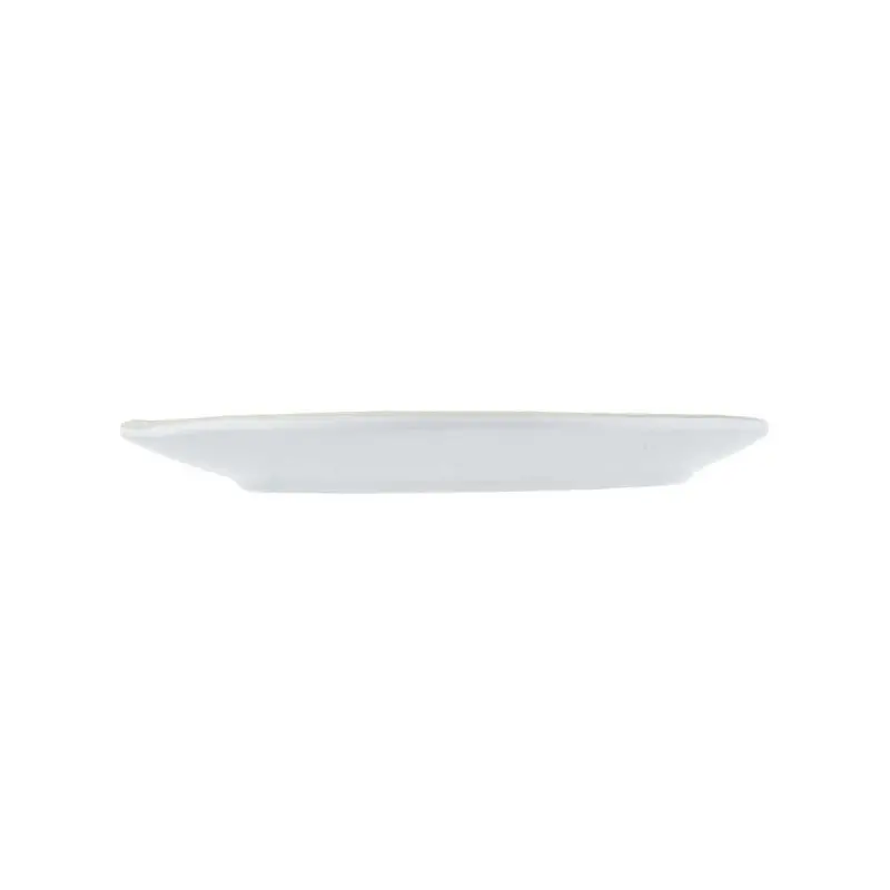 Tablecraft Europa Collection Serving Plate White/Beige 7"x6"x.875" - Melamine