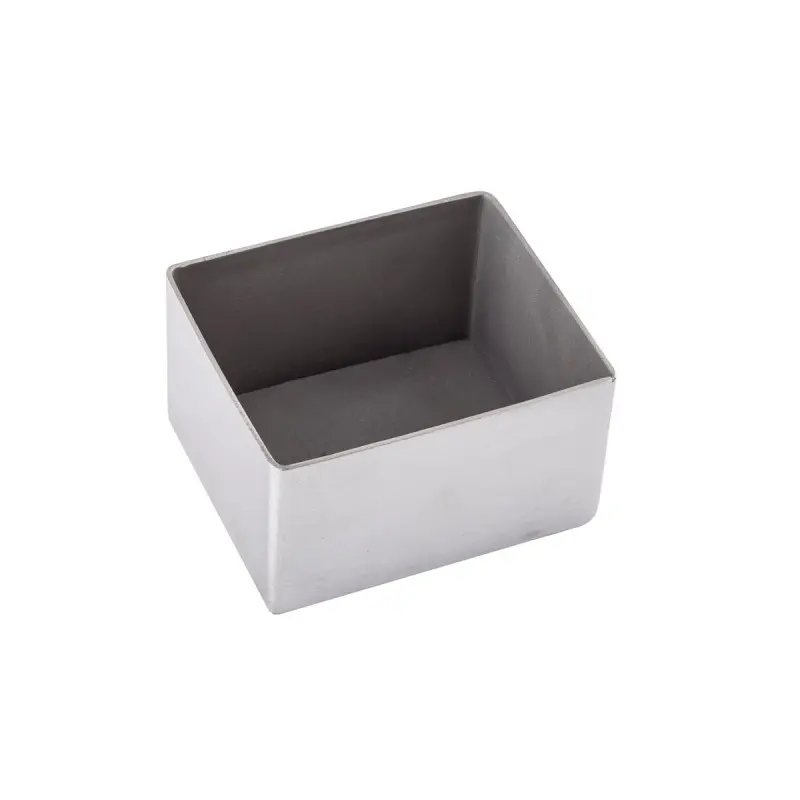 Tablecraft Rectangular Sugar Packet Holder 3.25"x2.5"x1.75" - Stainless Steel (14-1)