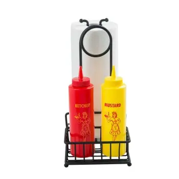Tablecraft Versa Rack Paper Towel Holder Black 10"x6"x12.25" - Black Powder Coated Steel