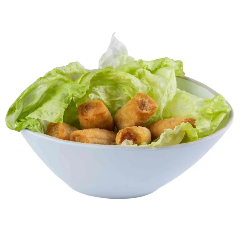 Tablecraft Europa Collection Serving Bowl 3 White/Beige 9"x6"x3.875" - Melamine - TableCraft