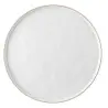 Tablecraft Europa Collection Round Serving Platter White/Beige 16"x16"x.875" - Melamine