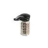 Tablecraft Nostalgia Collection Salt & Pepper Shakers 1.5 Oz. Black - Glass (Clear Soda Lime Glass) - Set of 24