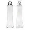 Tablecraft Metro Salt & Pepper Shakers 2 Oz. 1.5"x1.5"x5.5" - Glass - Set of 24