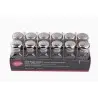 Tablecraft Square Salt & Pepper Shakers 3 Oz. 1.5"x1.5"x4" - Glass (Clear Soda Lime Glass) - Set of 4