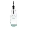 Tablecraft Oil & Vinegar Bottles 12 Oz. 2.625"x2.625"x9" - Glass (Green Tinted Glass) - Set of 12