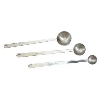 Tablecraft Long Handled Coffee Scoop .5 TBSP - Tablespoon 8.625"x1.0625"x.875" - Stainless Steel (18/8)