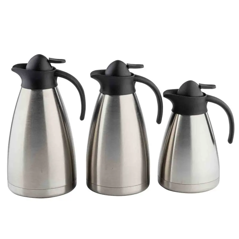 Tablecraft Coffee Server 1 Qts Black 7.125"x5.25"x9" - Stainless Steel (200 Series)