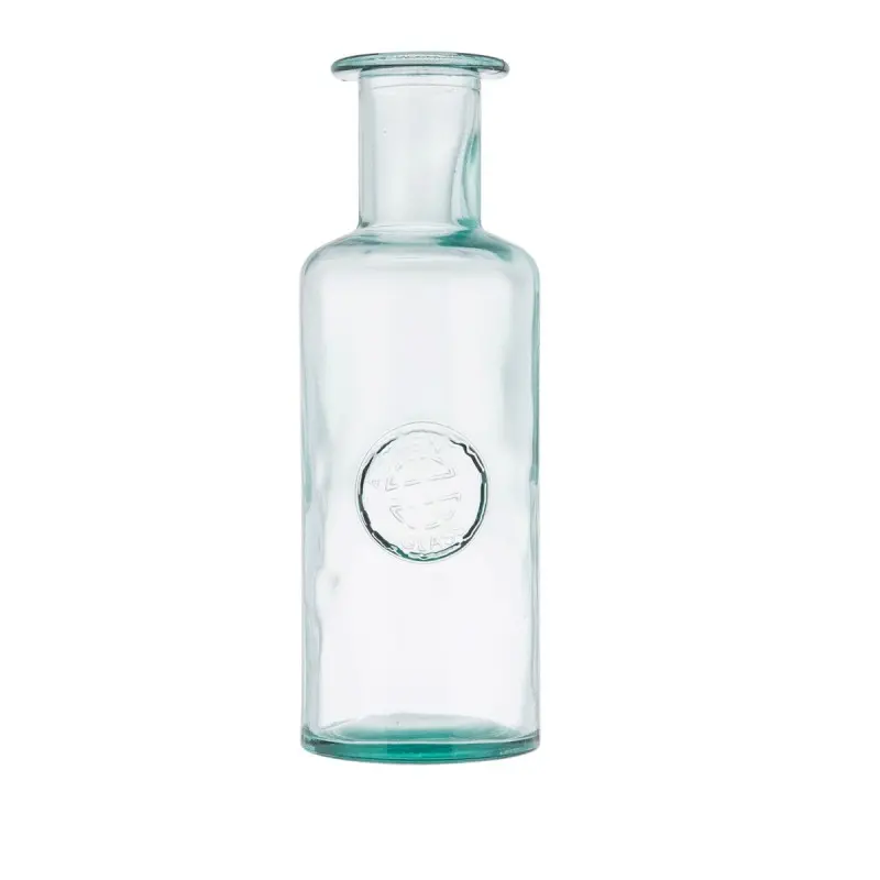 Tablecraft Apothecary Bottle 4 3.75"x3.75"x10.75" - Glass (Recycled Green Tint Glass) - TableCraft