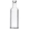 Tablecraft Carafe with Lid - Fluted 34 Oz. Clear 3.5"x3.5"x11.25" - Styrene Acrylonitrile (SAN)