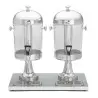 Tablecraft Double Beverage Dispenser 4.2 Gallon 22"x13.75"x21" - Polycarbonate (PC) - (2) 2.1 Gallon Reservoirs