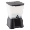 Tablecraft Standard Beverage Dispenser 3 Gallon Black 12.5"x10.875"x16.75" - (PPC) - NSF