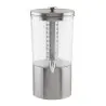 Tablecraft Upscale Beverage Dispenser 2.5 Gallon Clear 9.75"x12.5"x19.75" - Stainless Steel (14-1)