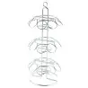 Tablecraft Cone Holder Oz. 7.37"x7.37"x16.625" - Chrome Plated (Over Steel) Holds 27 Disposable Cones