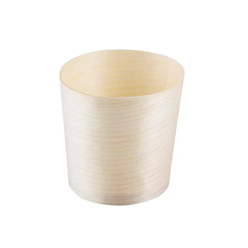 Tablecraft Disposable Cup 2.375"x2.375"x2.31" - Wood (Poplar) Pack of 50 - Set of 12 Tablecraft Disposable Cup 2.375"x2.375"x2.31" - Wood (Poplar) Pack of 50 - Set of 12
