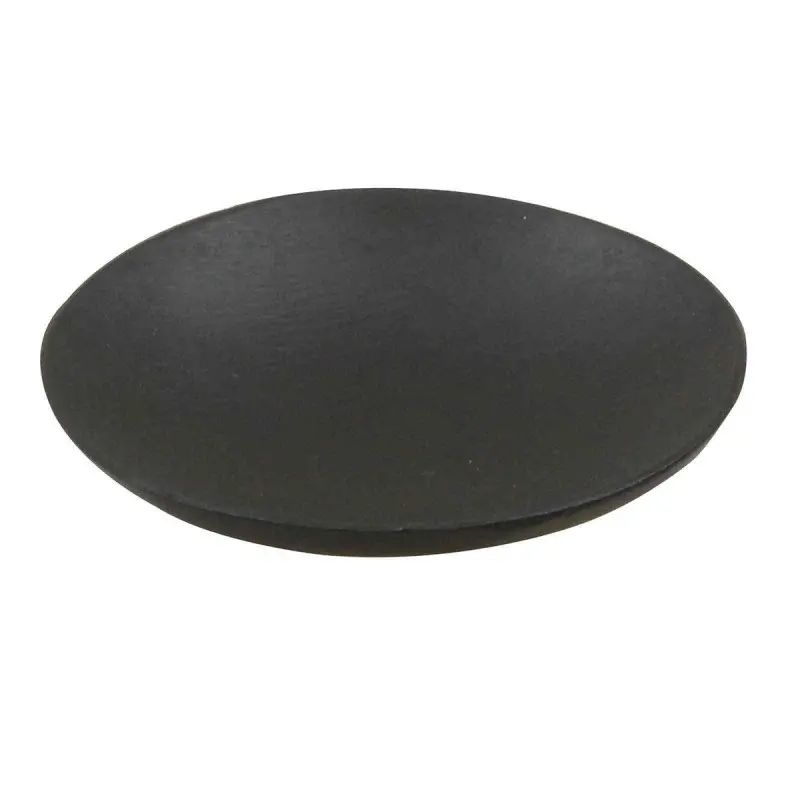 Tablecraft Round Disposable Dish Black 2.4375"x2.4375"x.375" - Bamboo (Coated) - Set of 4