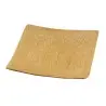 Tablecraft Square Disposable Dish 2.375"x2.375"x.1875" - Natural Bamboo - Set of 4
