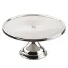 Tablecraft Cake Stand 12.875"x12.875"x6.75" - Stainless Steel (200 Series) Assembled