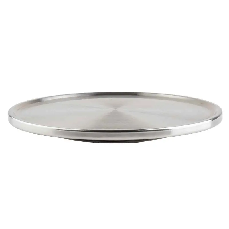 Tablecraft Round Cake Plate 13"x13"x1.25" - Stainless Steel (200 Series)