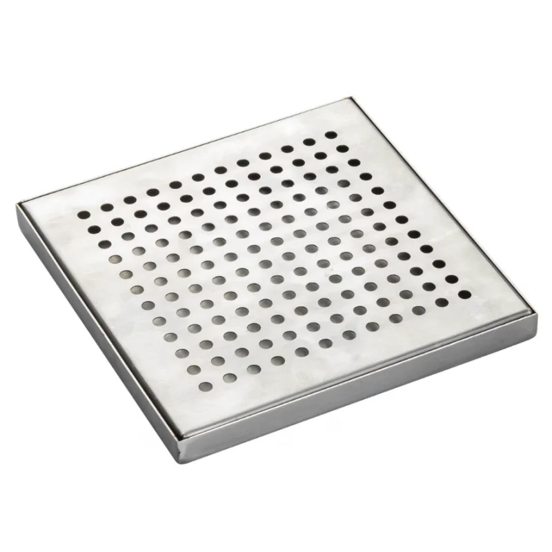 Tablecraft Round 2-Piece Drip Tray 5.5 Oz. 5.5"x5.5"x.625" - Stainless Steel (18/0)
