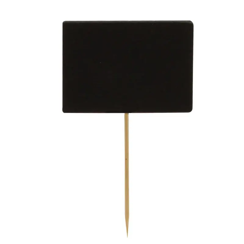Tablecraft Chalkboard Picks 2.5"x.1875"x3.5" - Natural Bamboo Pack of 100