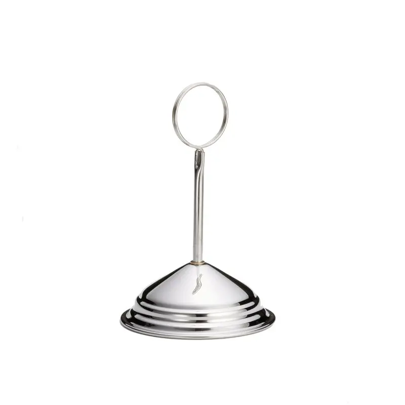 Tablecraft Card Holder 3.75"x3.75"x6" - Chrome Plated (Over Metal) - TableCraft