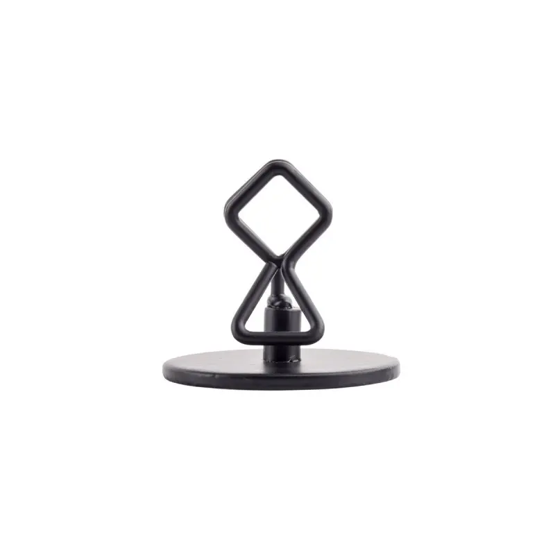 Tablecraft Card Holder Black 2"x2"x2" - Powder Coated (Over Metal - Black)