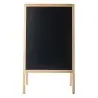 Tablecraft A-Frame Board Floor Sign 24"x25"x41" - Wood (Paulownia) - 21.5 x 29.75" Chalkboard