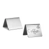Tablecraft Tent Table Tent 2.5"x2.25"x1.75" - Stainless Steel (200 Series)
