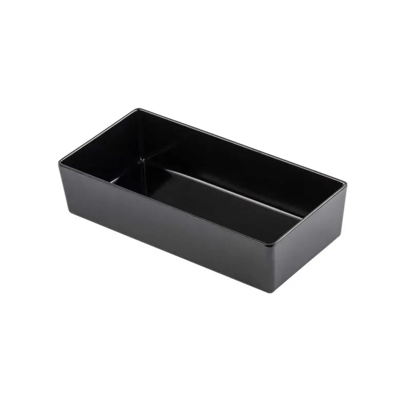 Tablecraft Simple Solutions Third Size Straight-Sided Bowl 3.25 Qts Black 12.75"x6.375"x3" - Melamine