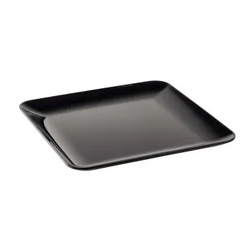 Tablecraft Sierra Collection Square Serving Platter Black 14"x14"x1.25" - Melamine