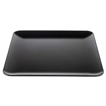 Tablecraft Sierra Collection Square Serving Platter Black 16"x16"x1.25" - Melamine