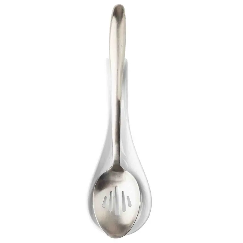 Tablecraft Spoon Rest White 10.875"x3.875"x1.125" - Melamine