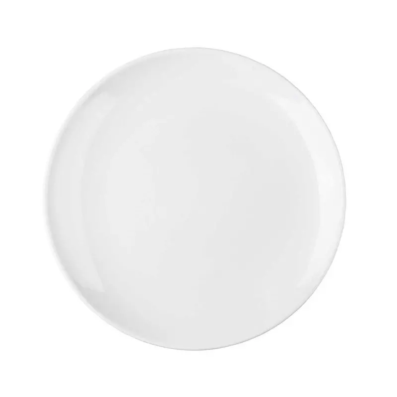 Tablecraft Sierra Collection Round Serving Platter White 12.125"x12.125"x1.25" - Melamine - TableCraft