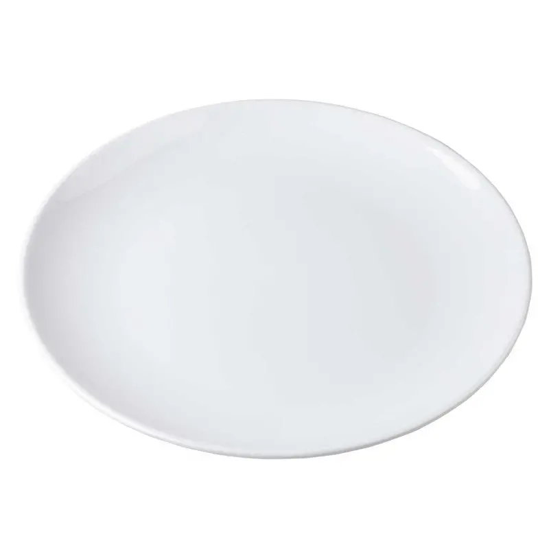 Tablecraft Sierra Collection Oval Serving Platter White 20"x15.25"x1.375" - Melamine
