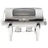 Tablecraft Full Size Dripless Roll Top Chafer With Window 9 Qts 26"x20"x17" - Combo: Stainless Steel & Glass - Stackable