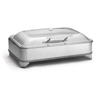 Tablecraft Full Size Electric Chafer 700W 9 Qts 22.75"x16.75"x9" - Stainless Steel (200 Series)