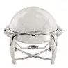 Tablecraft Round Dripless Roll Top Chafer 6 Qts 19.5"x19.5"x19" - Stainless Steel (201) - Stackable