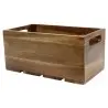 Tablecraft Third Size Crate 12.75"x6.875"x6.25" - Acacia Wood