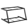 Tablecraft Grab & Go Two-Tiered Frame Black 23.5"x17.75"x13" - Powder Coated Steel Fits Gastronorm Full Size Wood Crates