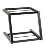 Tablecraft Grab & Go Two-Tiered Frame Black 15.25"x15.25"x13" - Powder Coated Steel Fits Gastronorm Half Size Wood Crate