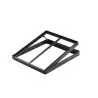 Tablecraft Individual Tiered Frame 11.5"x13.5"x4.5" - Black Powder Coated Steel Fits Gastronorm Wood Half-Size Crates