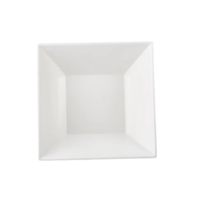 Tablecraft Frostone Collection Square Bowl 7 Qts White 12.375"x12.375"x4.875" - Melamine - NSF